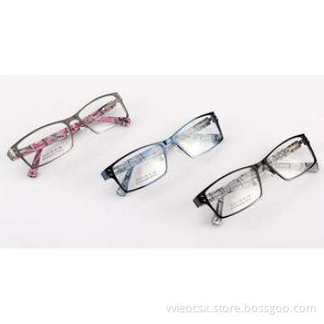 Blue Full Rim Metal Optical Frames For Oval Faces , Trendy